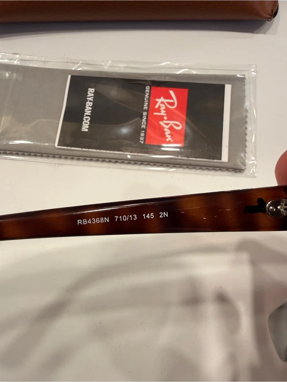Ray-Ban Tortoiseshell Frame Sunglasses with Brown Gradient Lenses